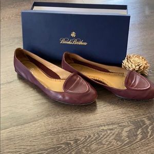 Brooks Brothers Burgundy Flats